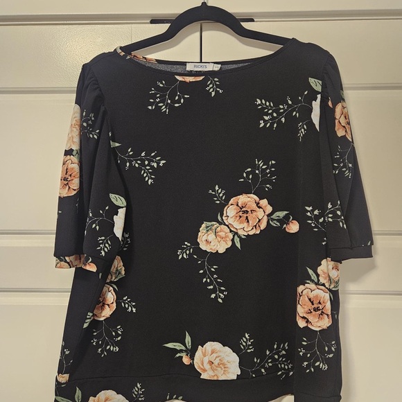 Ricky's Floral Blouse size Large - Picture 2 of 3